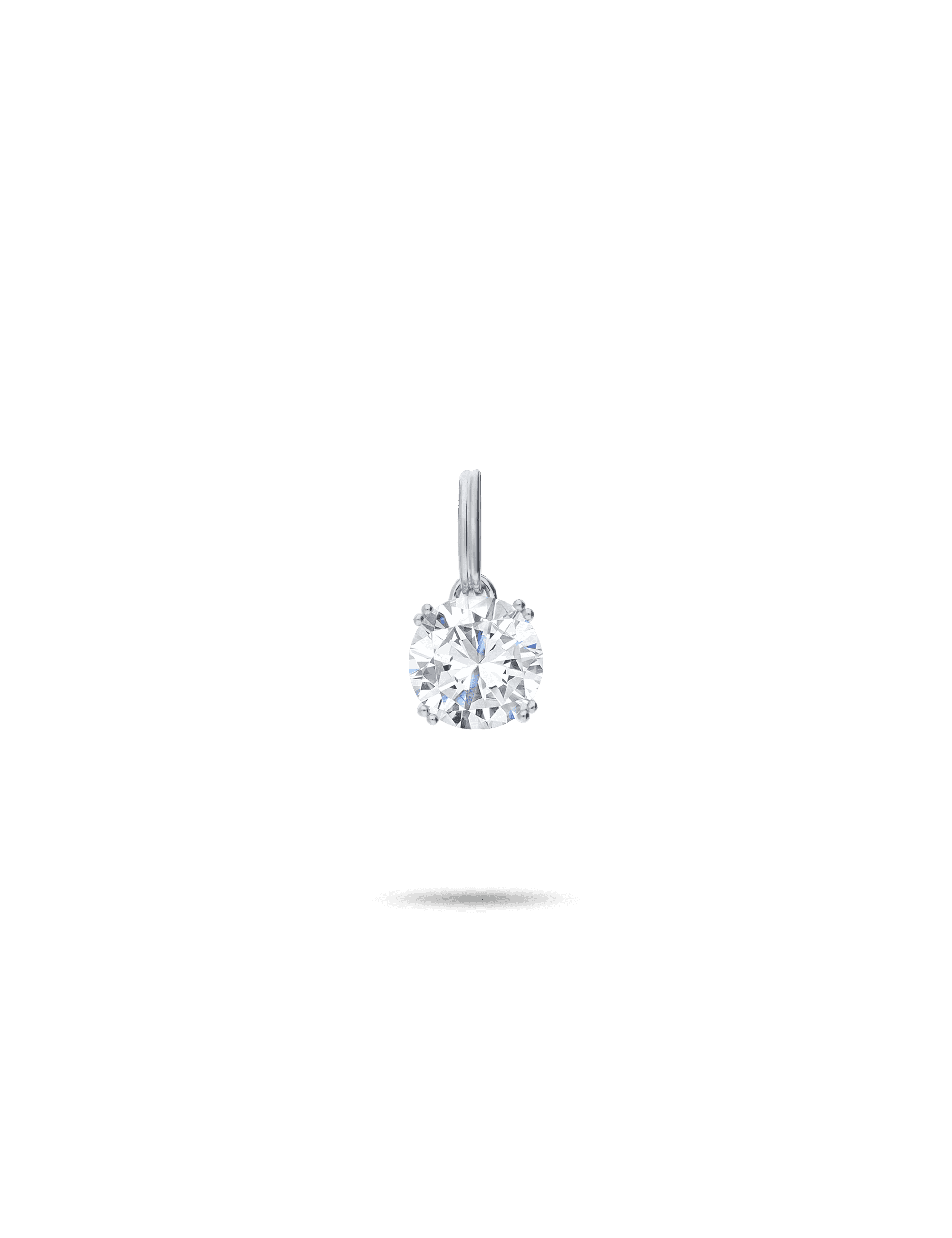 Sterling Silber Halskette Solitaire Zirkonia Anhänger Silberkette Halskette. 925 Sterling Silber. 925 Sterling Solitaire Anhänger Schlüsselbein